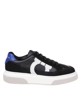 FERRAGAMO LOW GANCINI SNEAKERS IN MESH