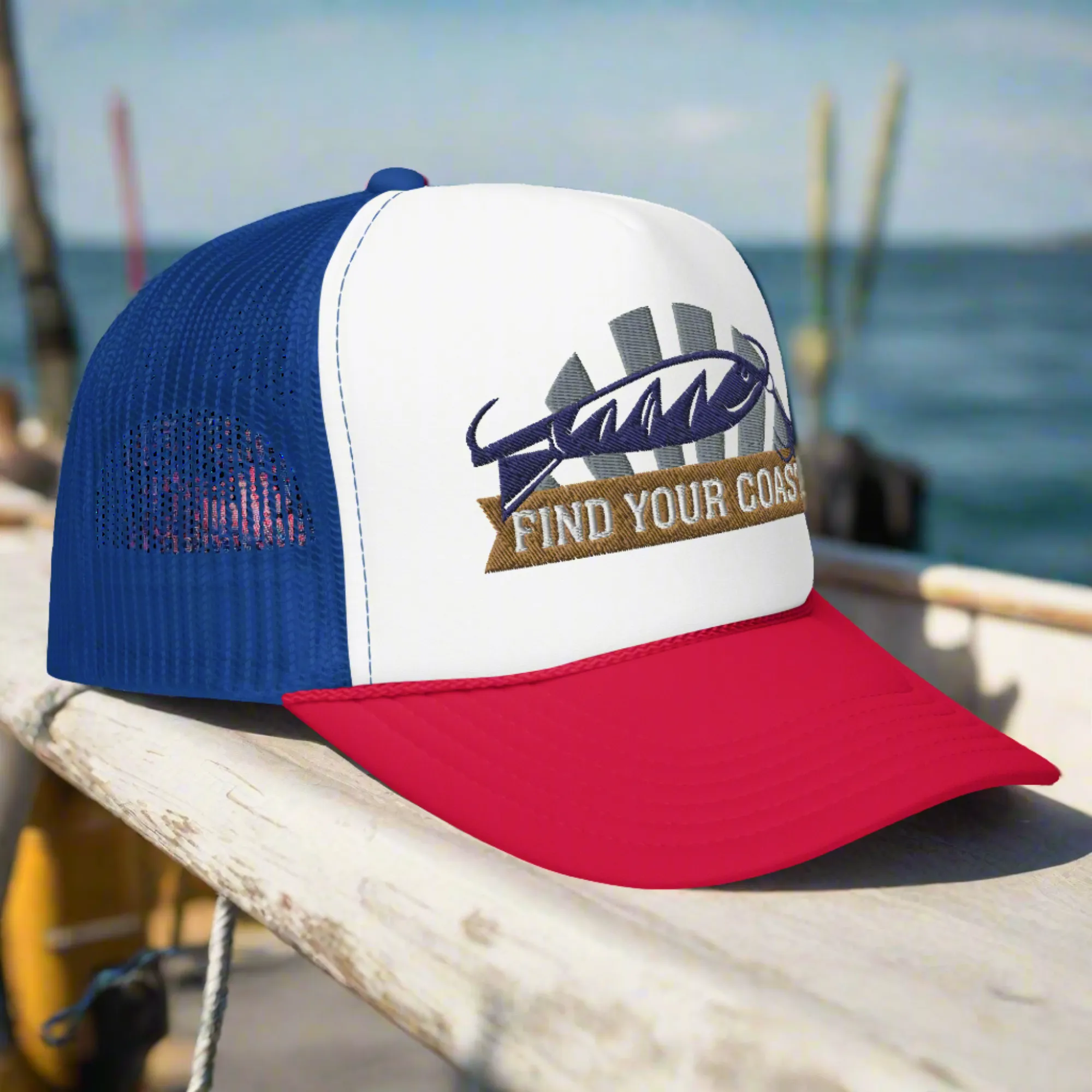 Find Your Coast Fishing Foam Trucker Hat