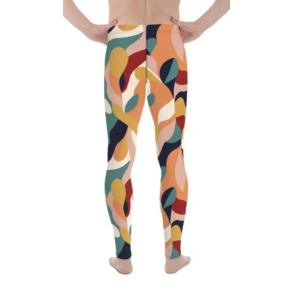 Floral Abstract Men's Leggings