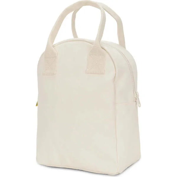 Fluf Zipper Lunch Bag, Natural