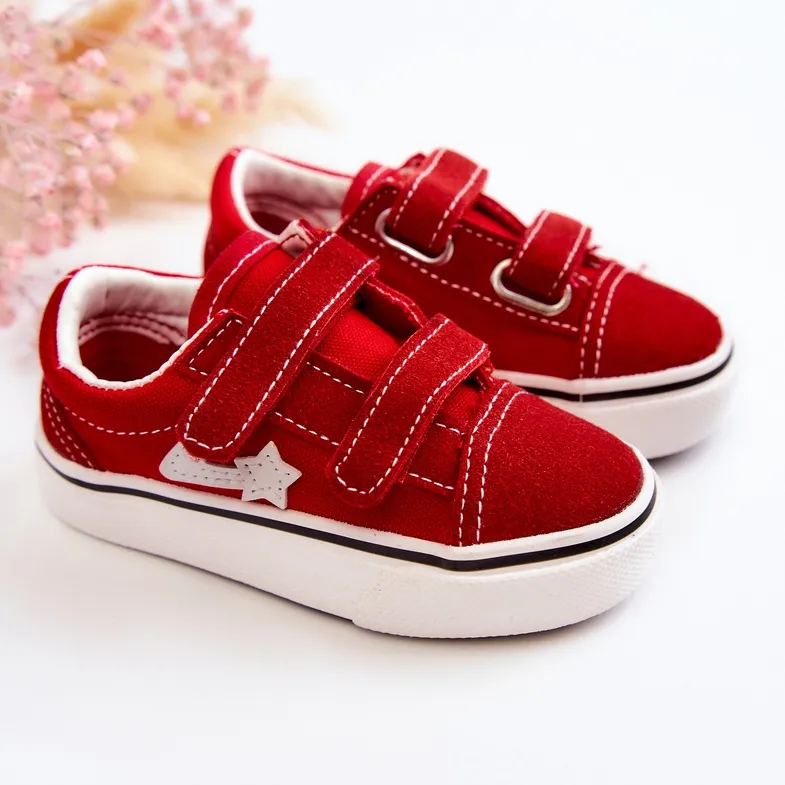 FR1 Classic Children's Sneakers Red Phiris Velcro