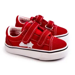 FR1 Classic Children's Sneakers Red Phiris Velcro