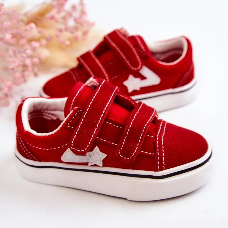 FR1 Classic Children's Sneakers Red Phiris Velcro