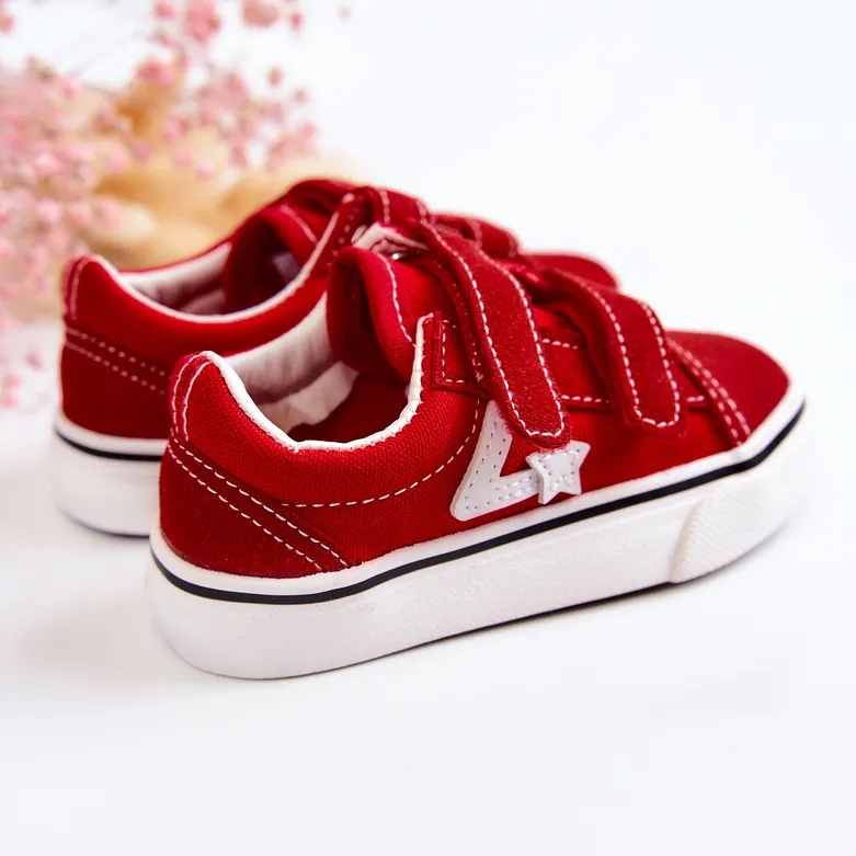 FR1 Classic Children's Sneakers Red Phiris Velcro