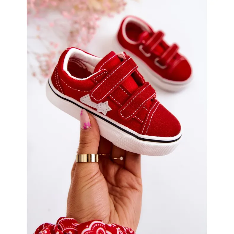 FR1 Classic Children's Sneakers Red Phiris Velcro