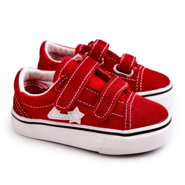 FR1 Classic Children's Sneakers Red Phiris Velcro