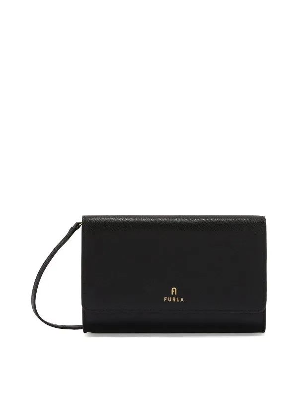 Furla Black Leather Shoulder Bag