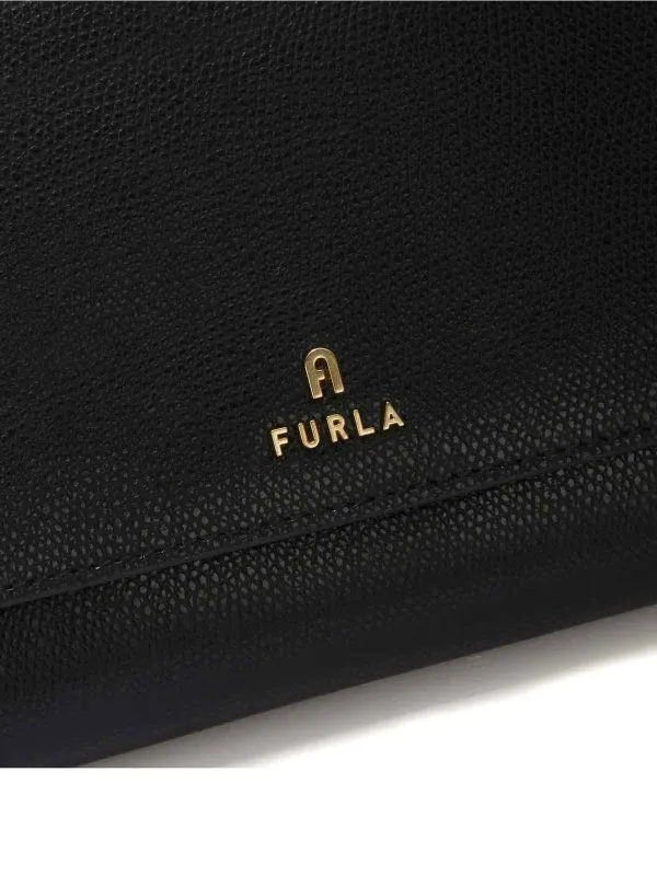 Furla Black Leather Shoulder Bag