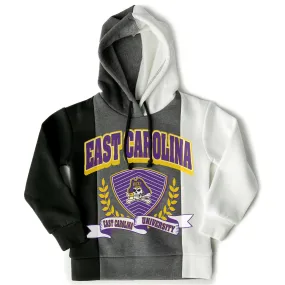 Gameday Couture  ECU Pirates Girls Youth Black Hall Of Fame Color Block Pullover Hoodie