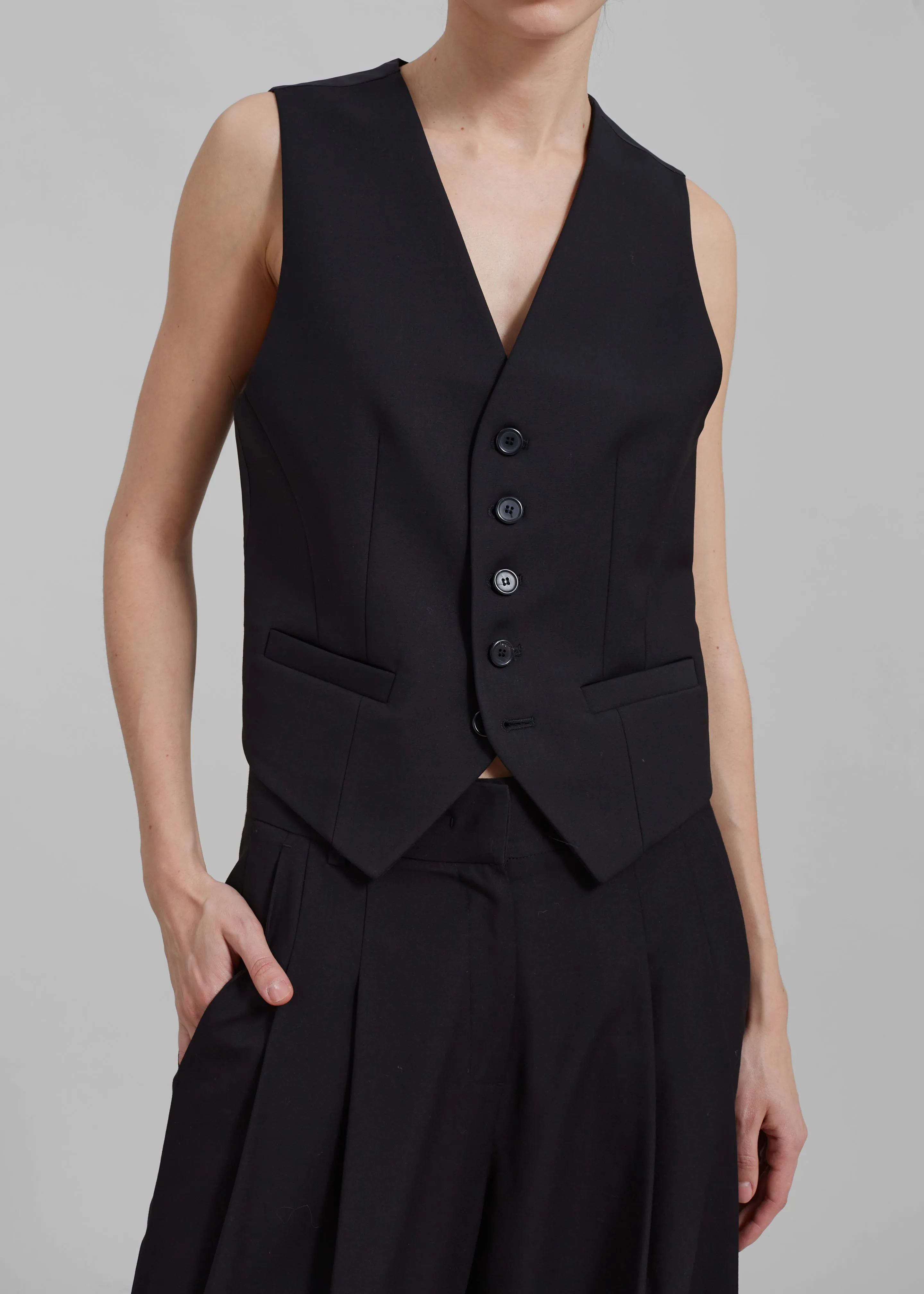 Gelso Waistcoat - Black