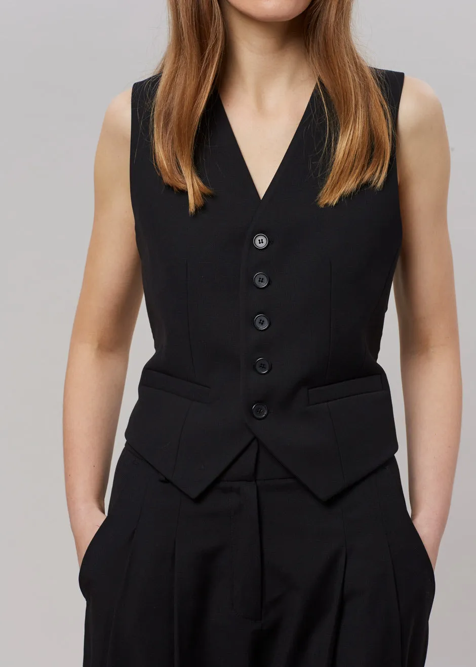 Gelso Waistcoat - Black