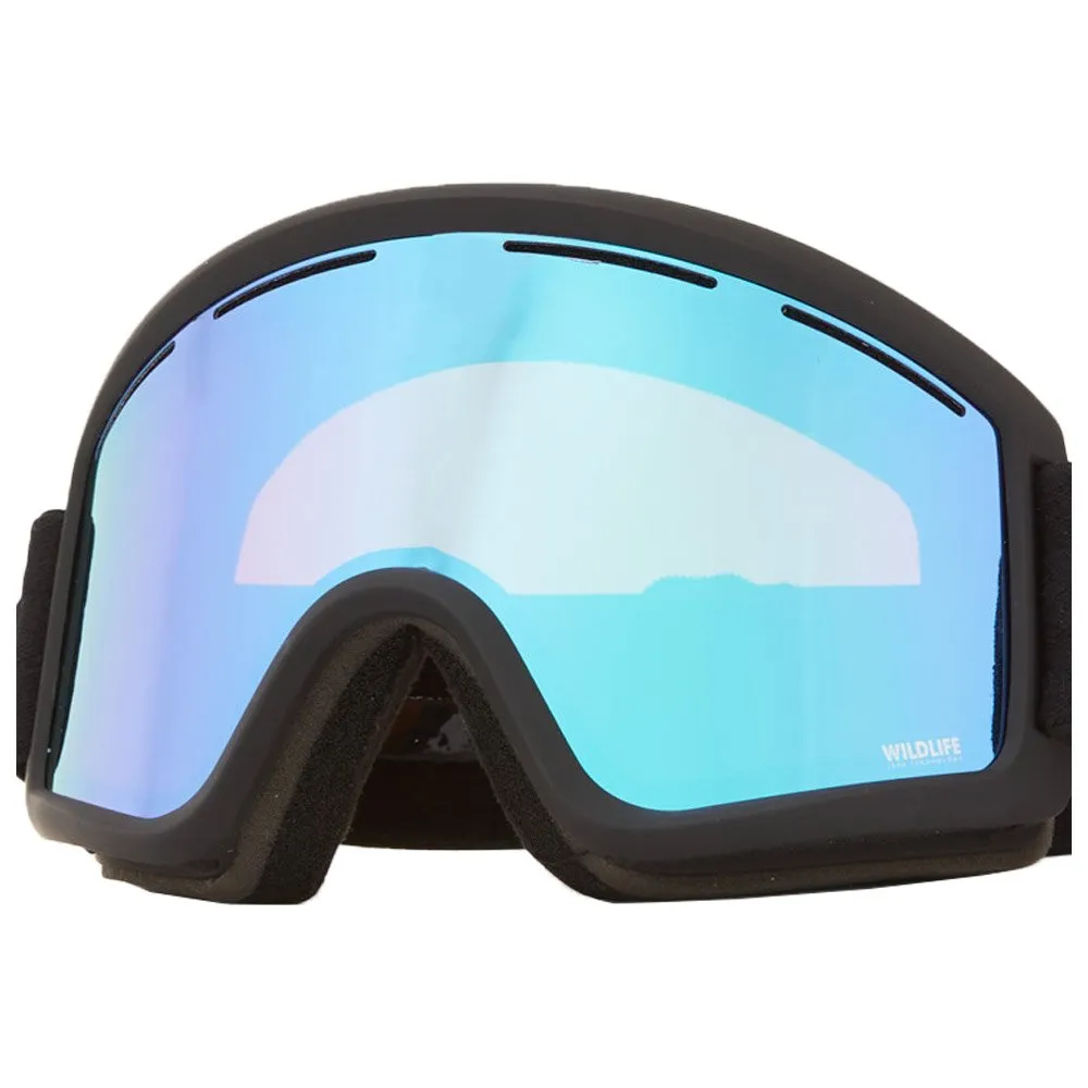 Goggles Von Zipper ---Cleaver Black Satin Wildlife Stellar Chrome + Clear Fire Chrome