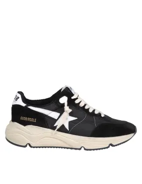 GOLDEN GOOSE RUNNING SUN SNEAKERS IN SUEDE COLOR BLACK/WHITE