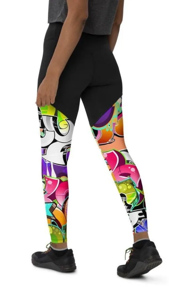 Graffiti Compression Leggings