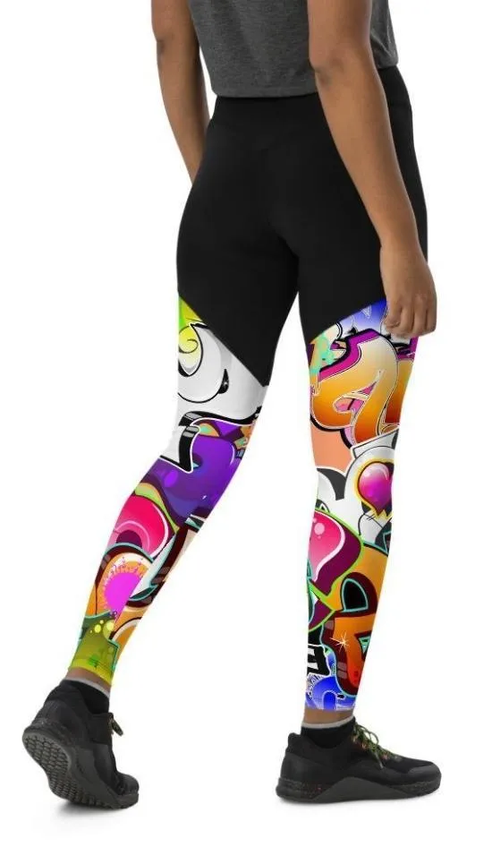 Graffiti Compression Leggings