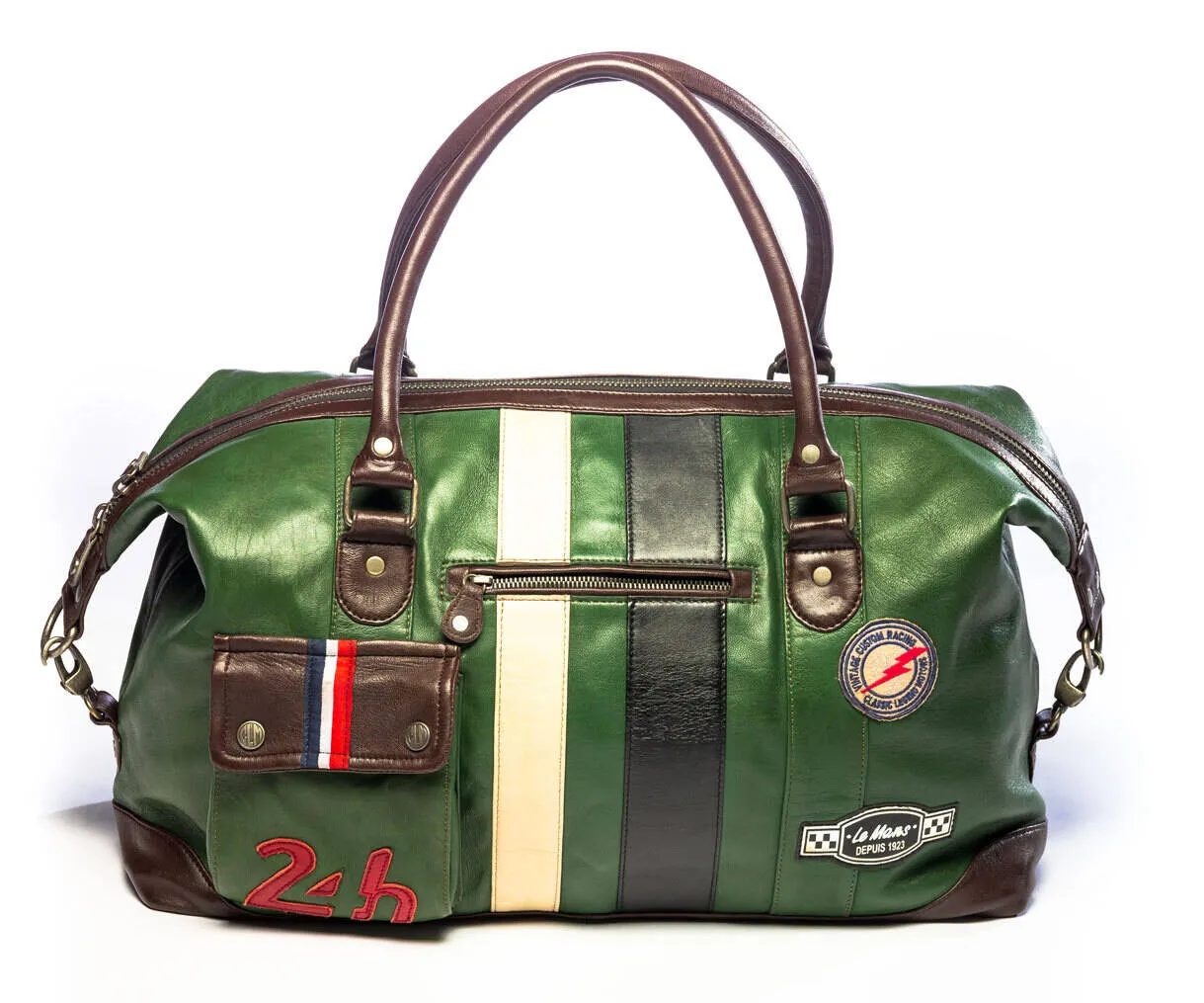 Green cowhide bag we 48h