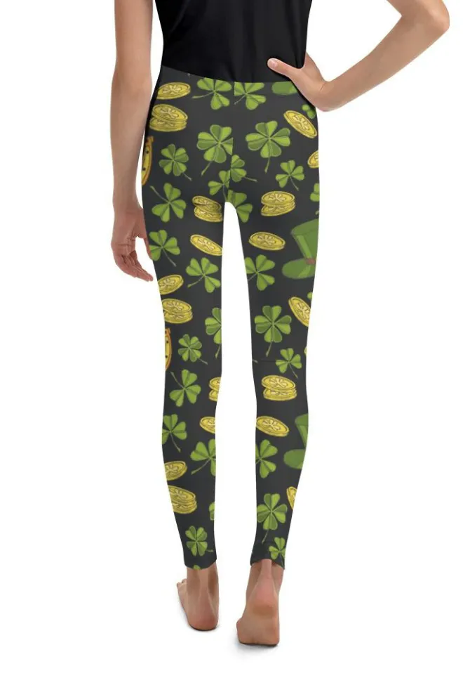 Happy St. Patrick's Youth Leggings