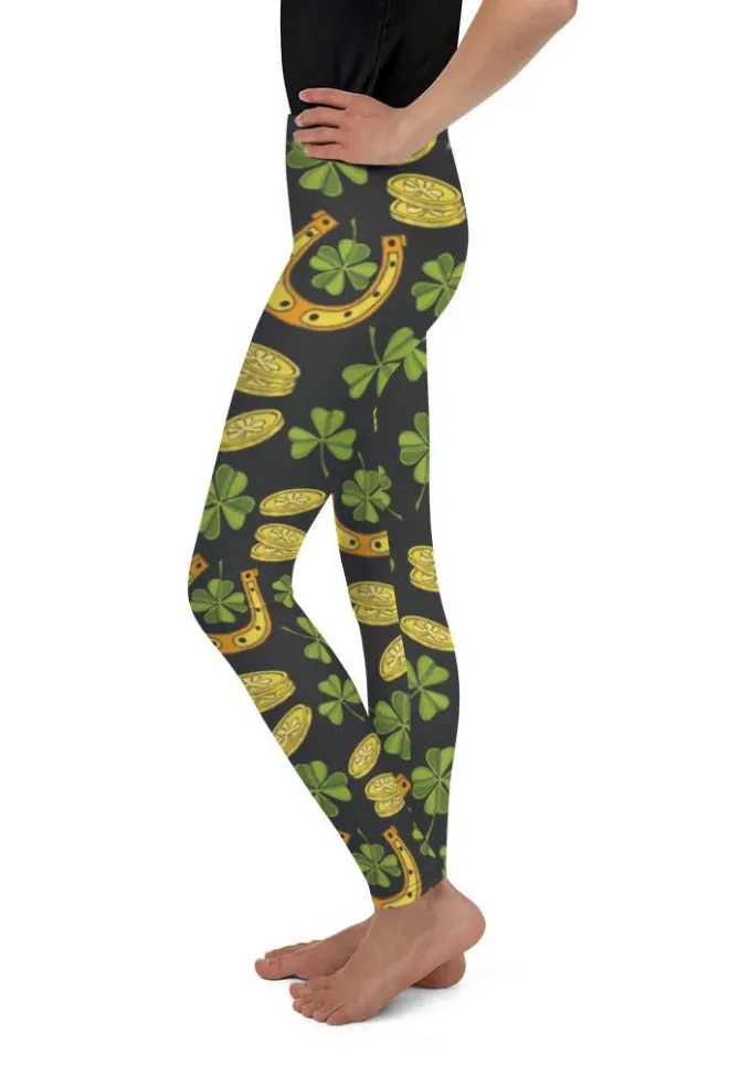 Happy St. Patrick's Youth Leggings