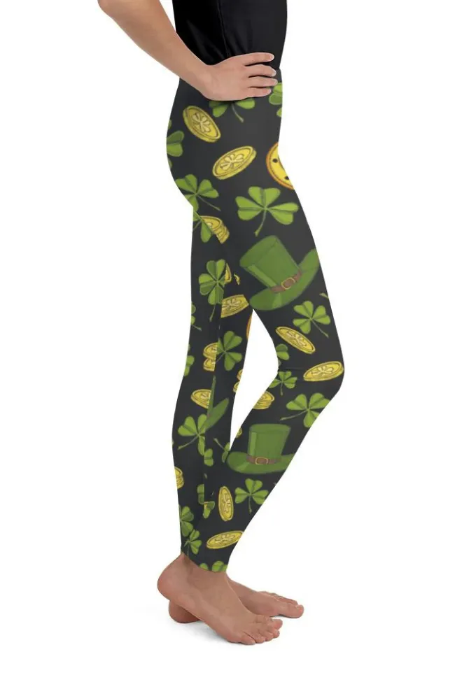 Happy St. Patrick's Youth Leggings