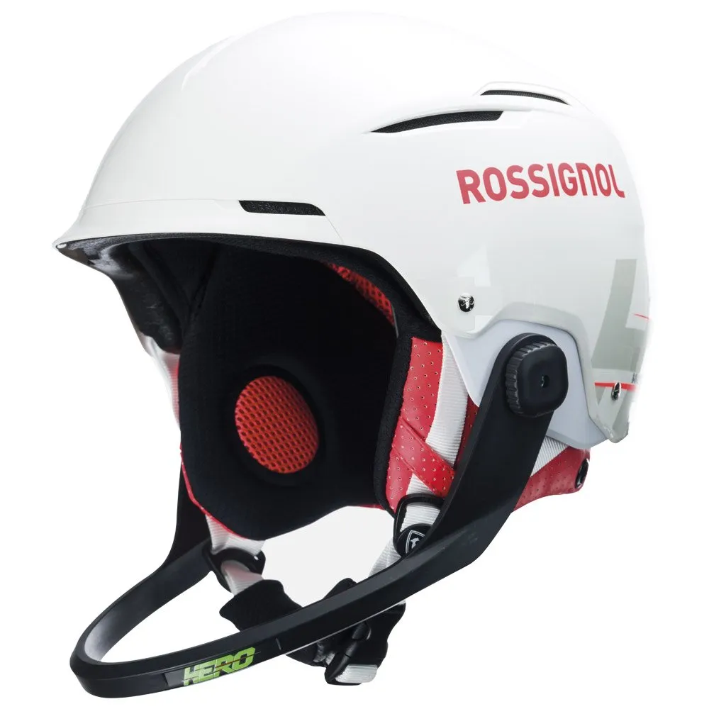 Helmet Rossignol ---Hero Slalom Impacts + Chinguard White