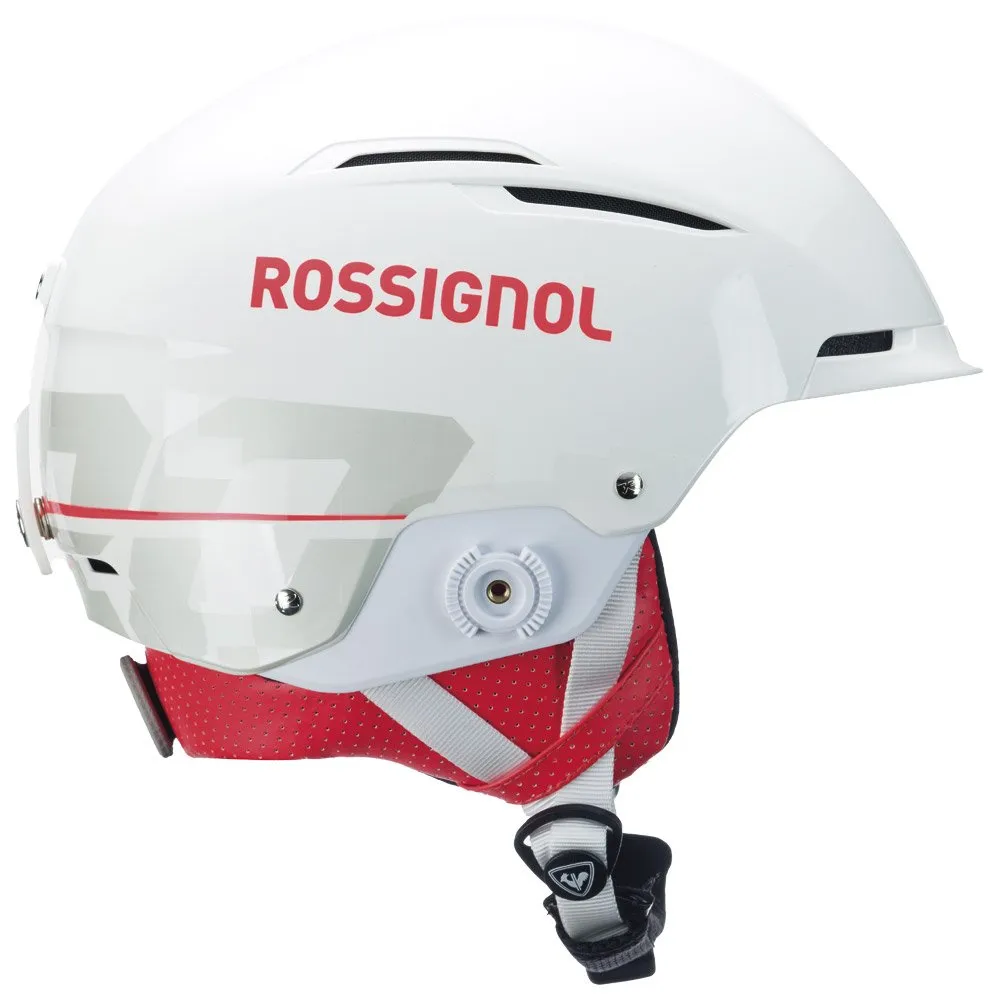 Helmet Rossignol ---Hero Slalom Impacts + Chinguard White