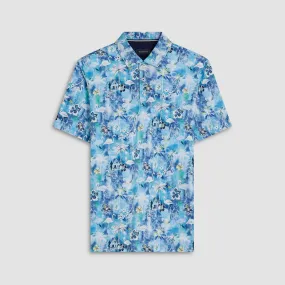 Hendrix Flamingo Floral Print Polo Shirt