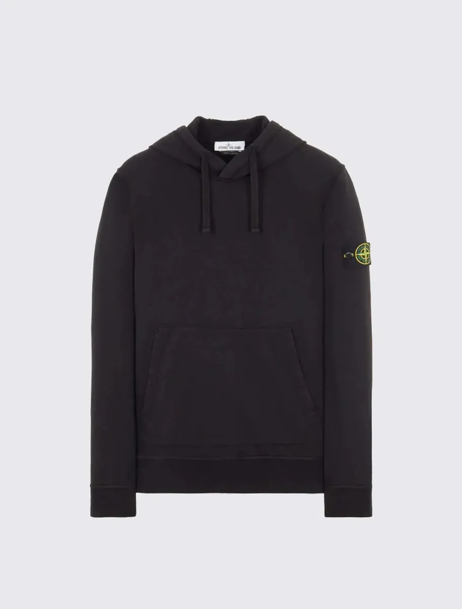 Hooded sweatshirt in cotton fleece