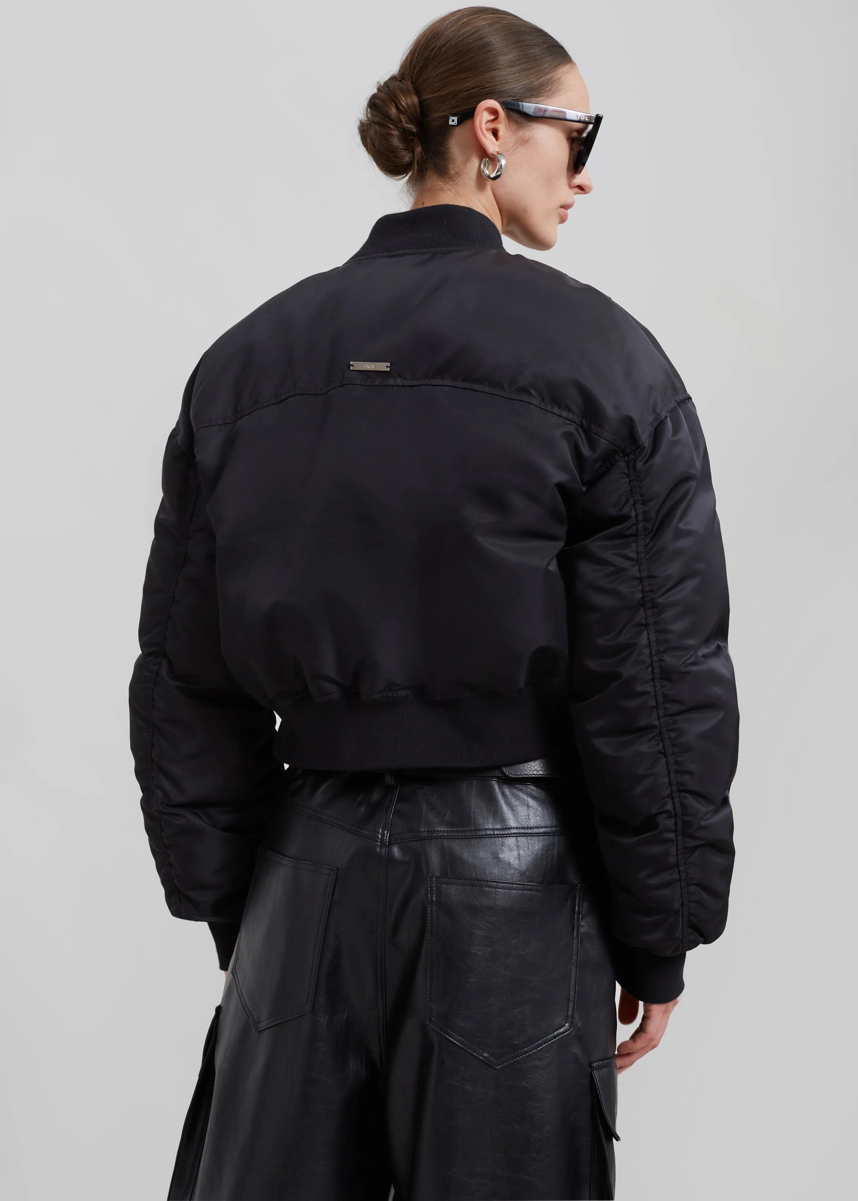 Houghton Cropped Bomber - Black