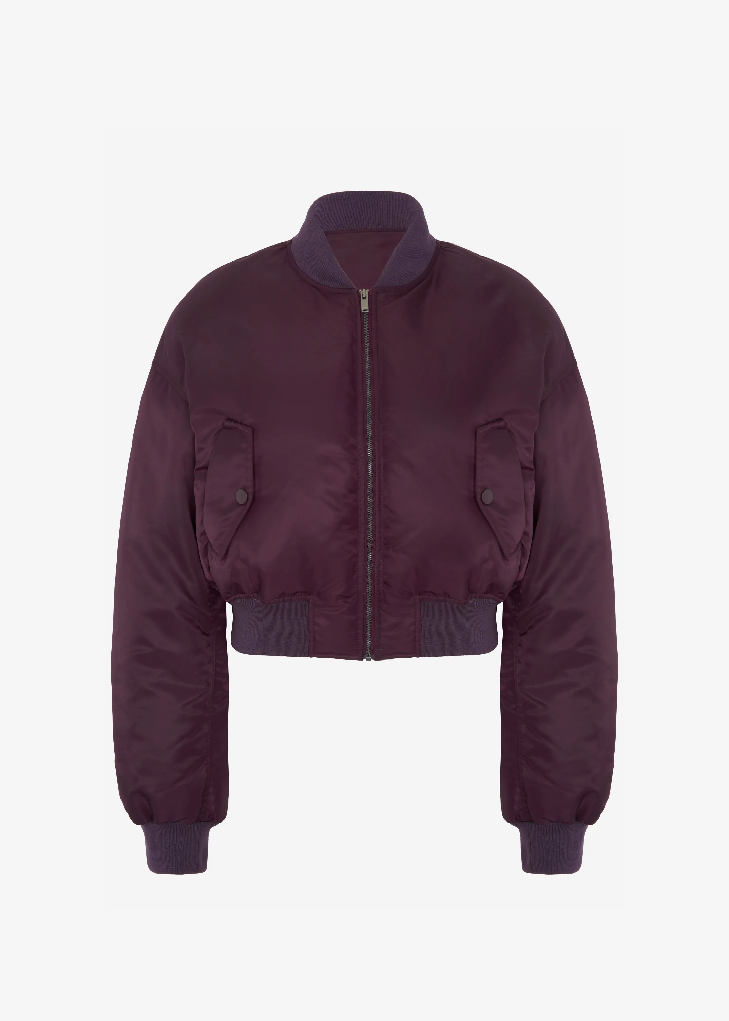 Houghton Cropped Bomber - Prune