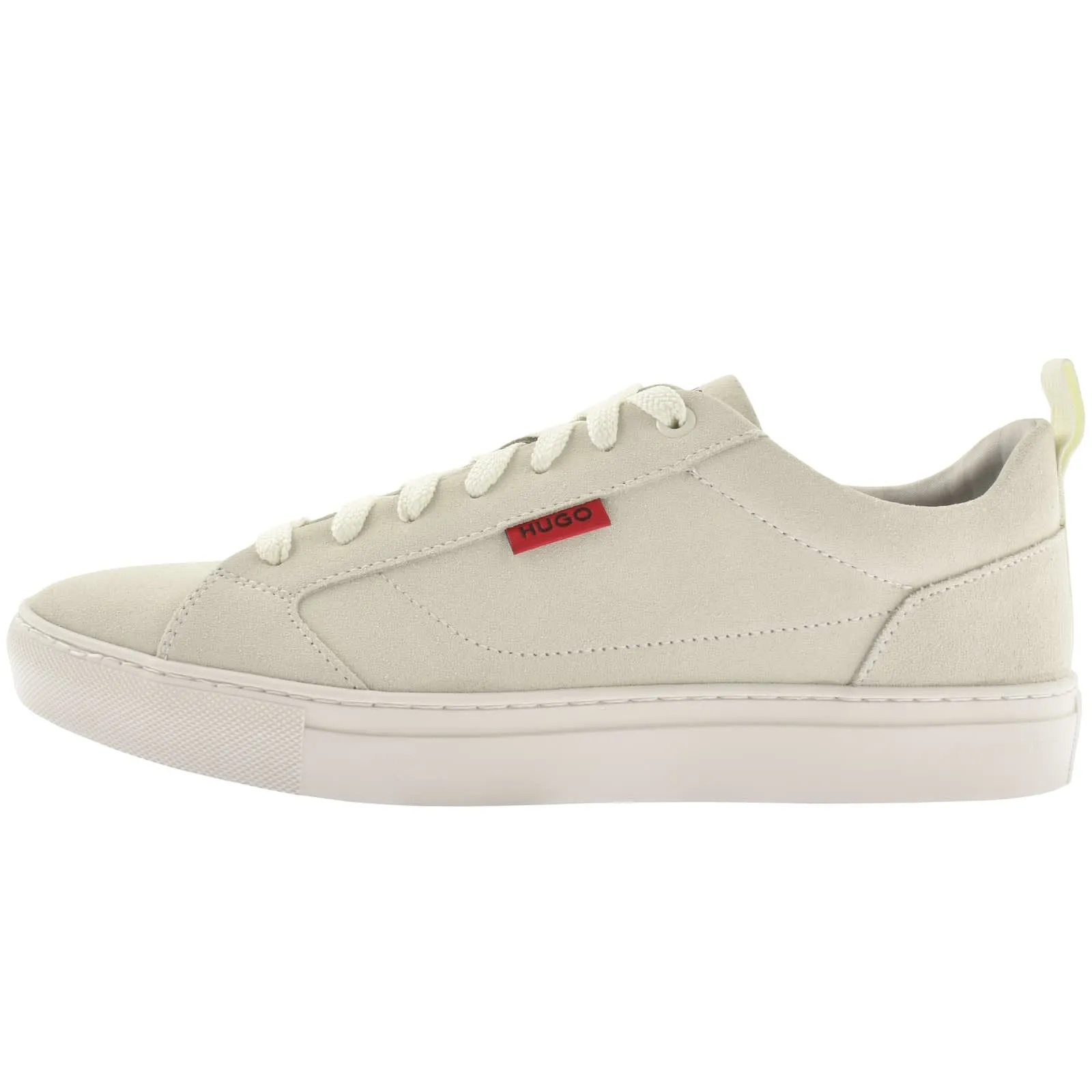 HUGO Morrie Tenn Leather Trainers Off White