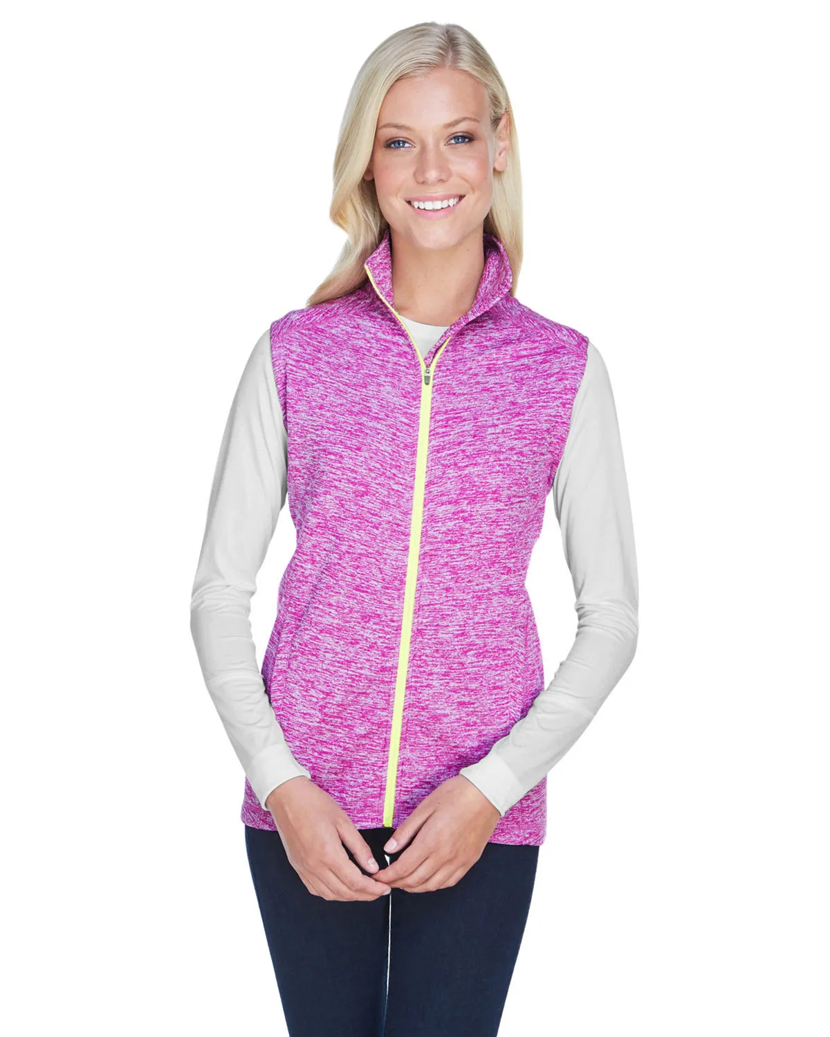 J America JA8625 Women 7.0 oz Lasic Cosmic Fleece Vest