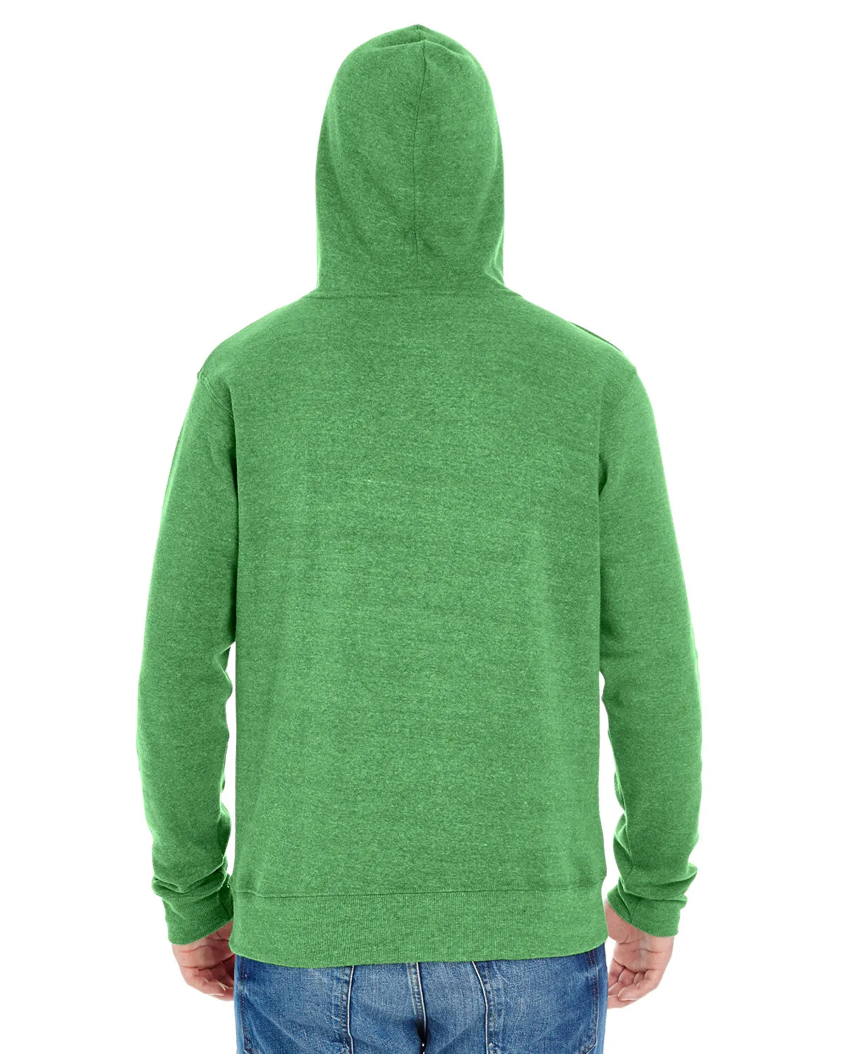 J8871 J-America Adult Tri-Blend Hooded Fleece SKU: J8871