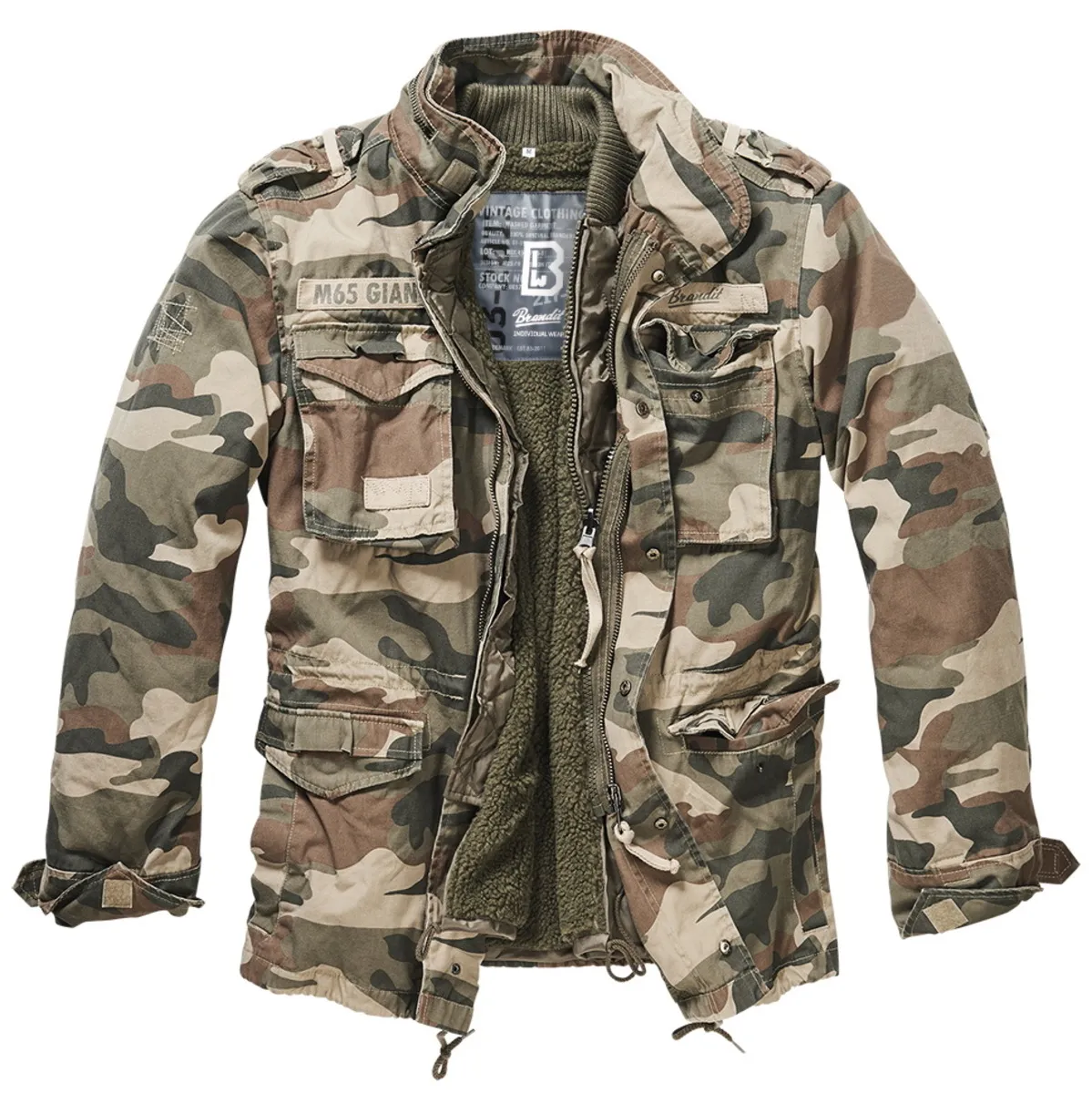 jacket men winter BRANDIT - M65 Giant - 3101- light woodland  -  Metal-shop