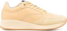 Jacquemus panelled lace-up sneakers Yellow