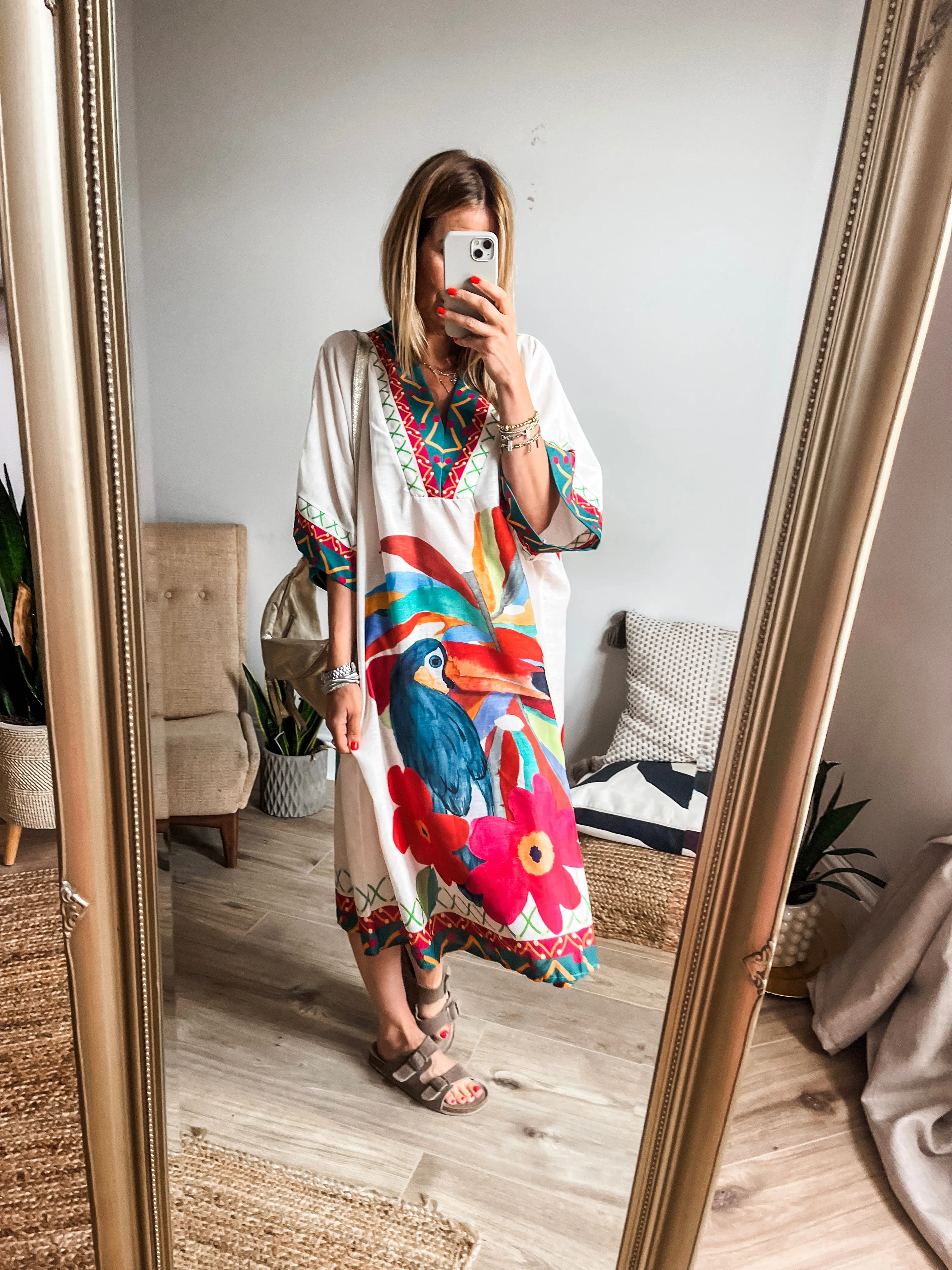 Kaftan Print Dress