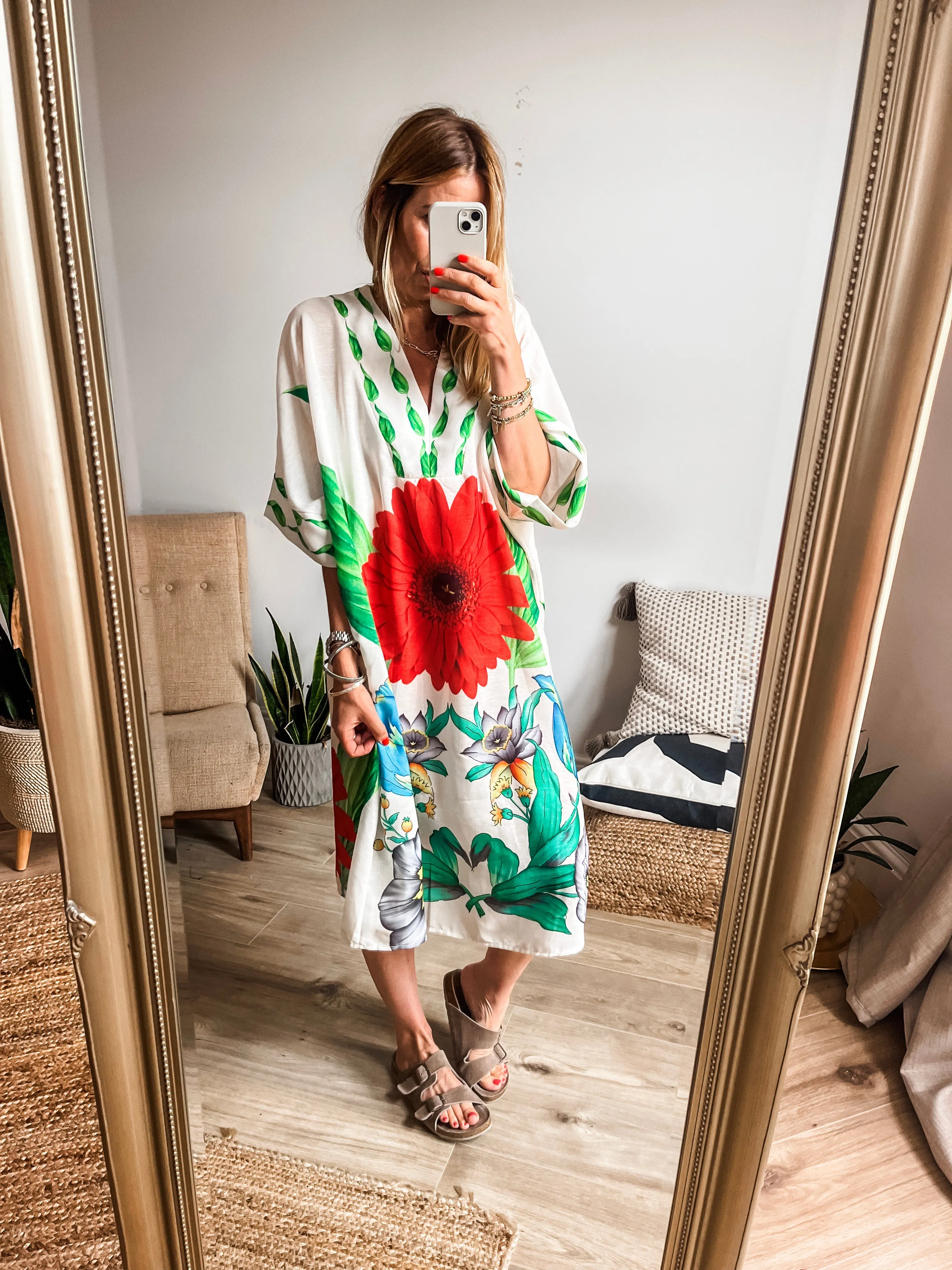 Kaftan Print Dress