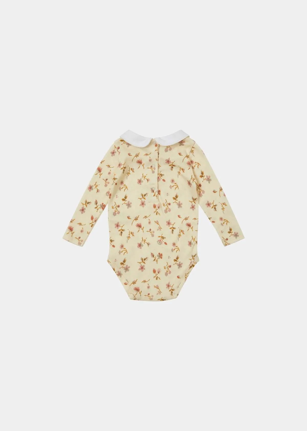 Kids Caramel LIMPET BABY GIFTING ROMPER - FLORAL PRINT