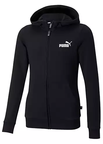 Kids Essentials Small Logo Print Zip Through Hoodie by Puma | Look Again