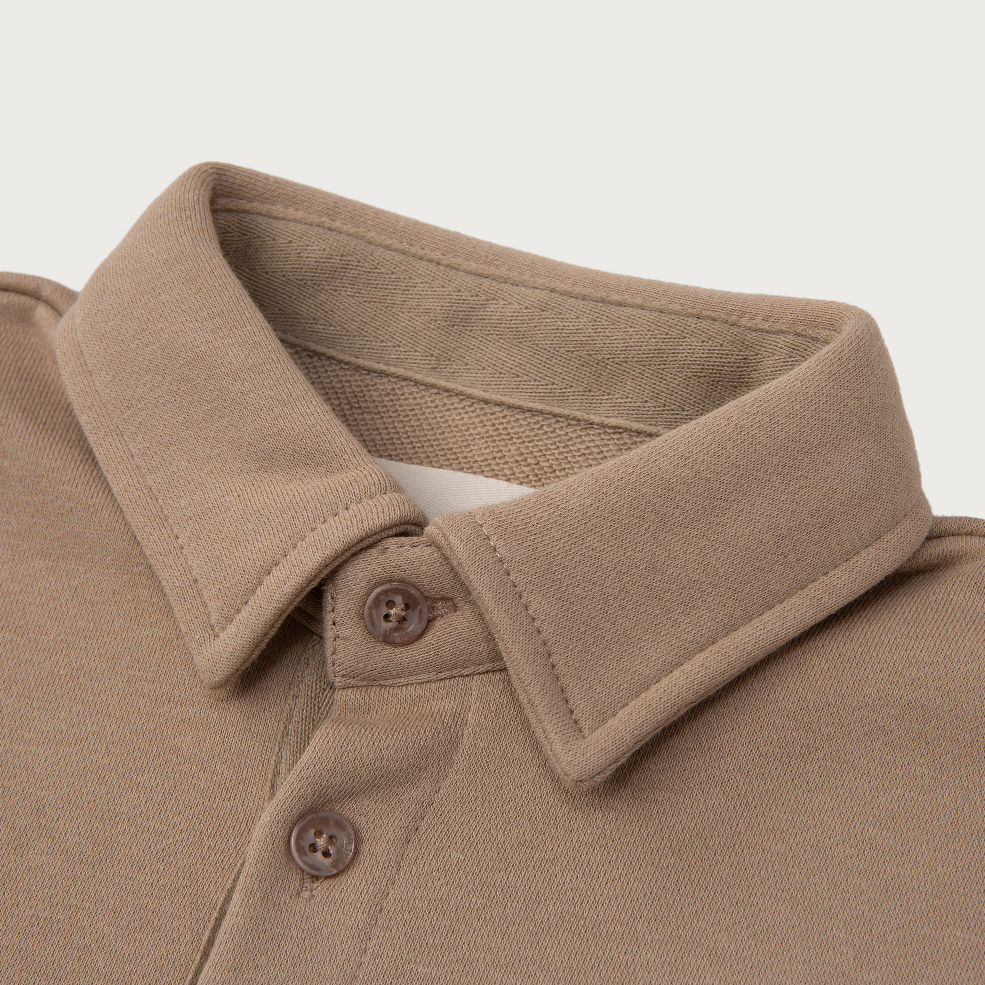 Kids L/S Pique Polo - Sand