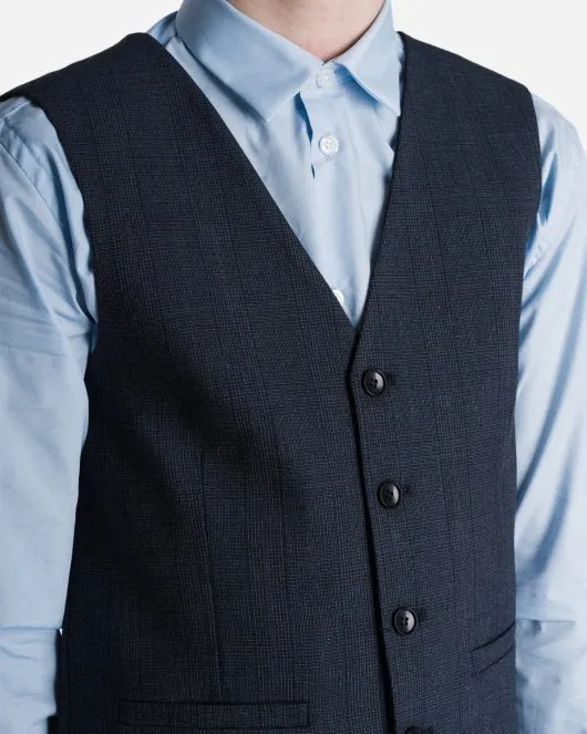 Klaes Waistcoat - Blue Check