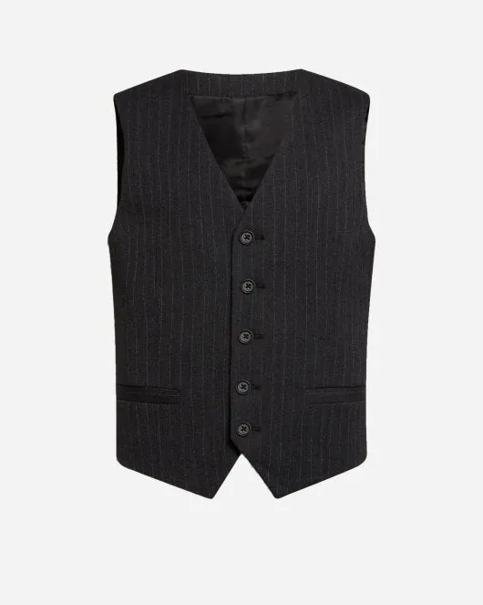 Koppel Waistcoat - Grey Stripe