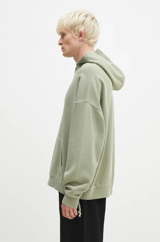 KSUBI cotton sweatshirt Sott Ekcess men's green color hooded with a print MFA24FL003