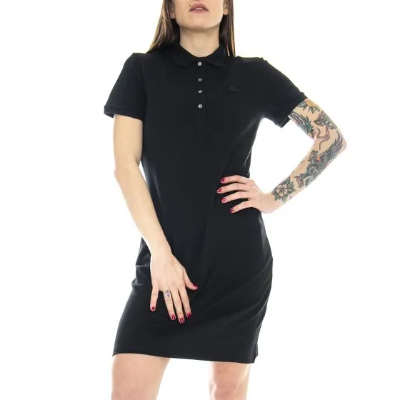 Lacoste Logo 031 Black Polo Dress