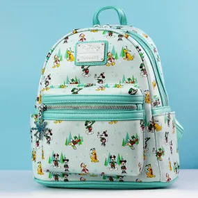 Loungefly x Disney The Sensational Six Christmas Character Print Mini Backpack