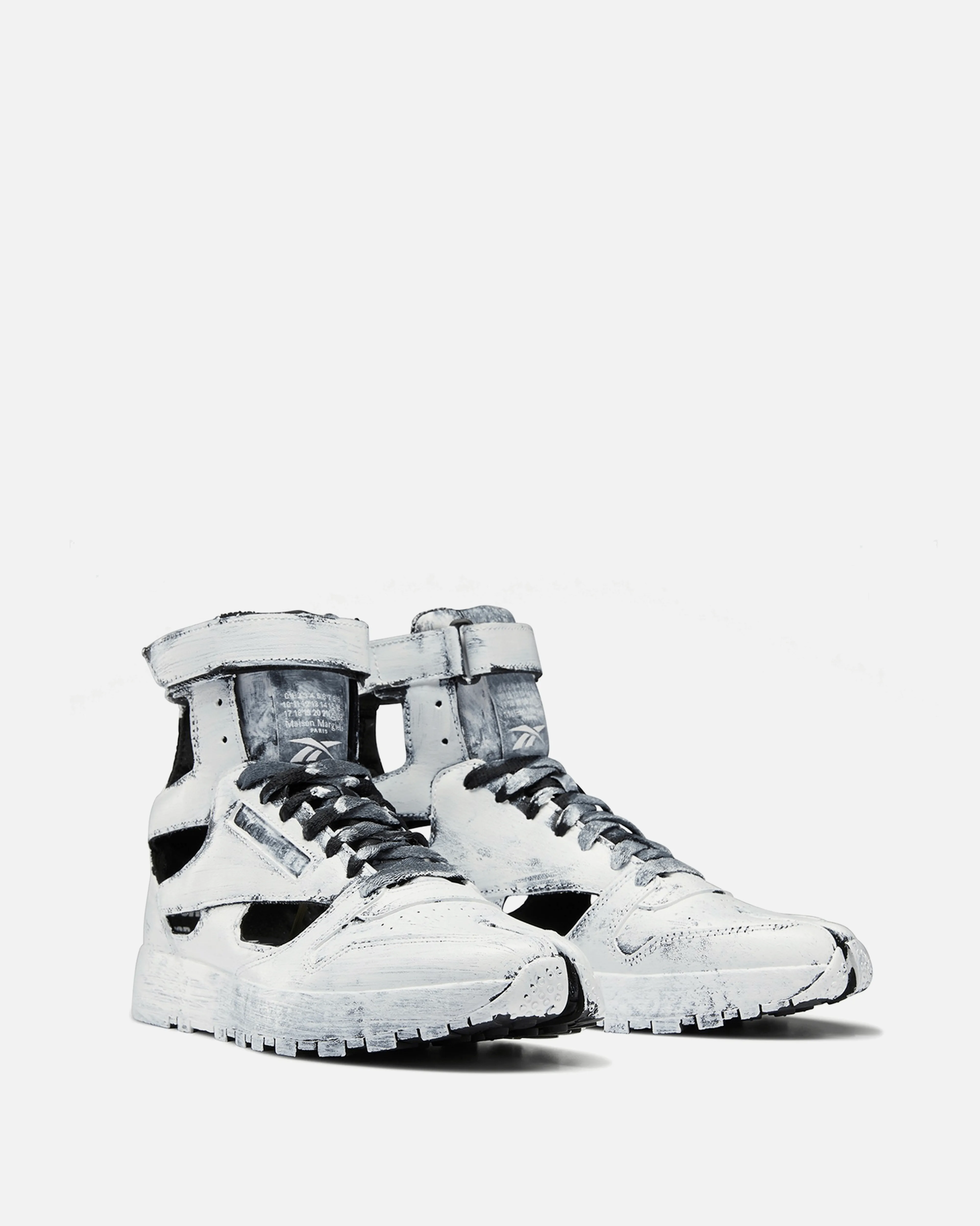 Maison Margiela Bianchetto Classic Leather Tabi High Sneakers in White