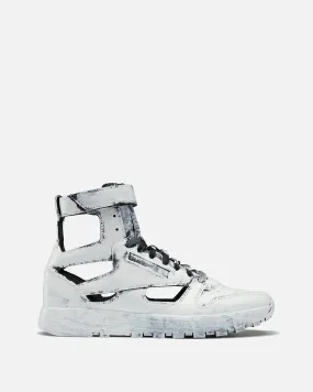 Maison Margiela Bianchetto Classic Leather Tabi High Sneakers in White