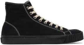 Maison Margiela Black Canvas Tabi Sneakers