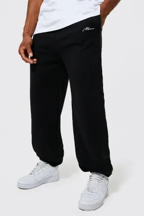 Man Signature Basic Regular Fit Joggers | boohooMAN UK