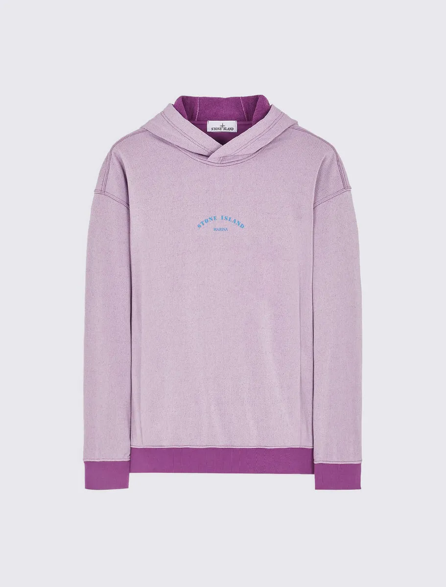 Marina hooded sweatshirt in a cotton/nylon terry fleece