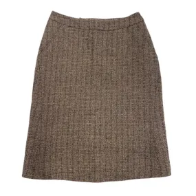 MARNI brown woolen skirt